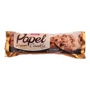 بیسکویت نارگیلی با چیپس شکلاتی پاپل شیرین عسل - 80 گرم