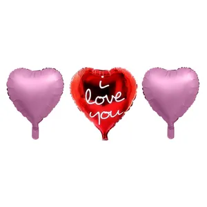 بادکنک فویلی طرح قلب مدل LOVE-chrome مجموعه سه عددی