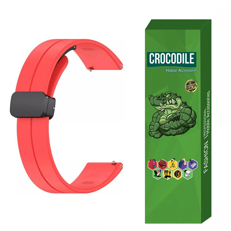 بندکروکودیل مدل Magnetic D-Buckle مناسب برای ساعت هوشمند شیائومی Redmi Watch 3 Active / Watch 3 Lite