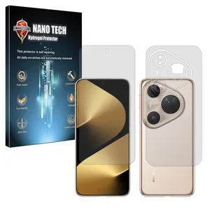 Nano tech Tough model transparent screen protector suitable for Huawei Pura 80 Ultra mobile phone Along with the phone back protector 