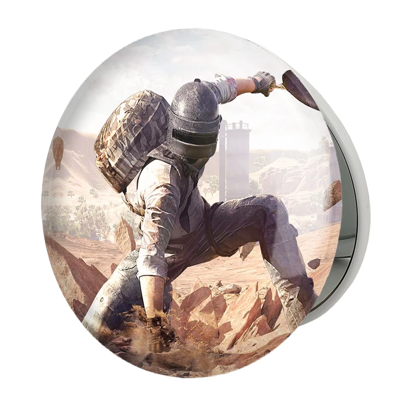 آینه جیبی خندالو طرح بازی پابجی PUBG مدل تاشو کد 3803 