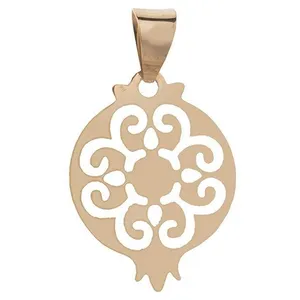 آویز گردنبند طلا 18 عیار زنانه قیراط طرح انار کد GH3875