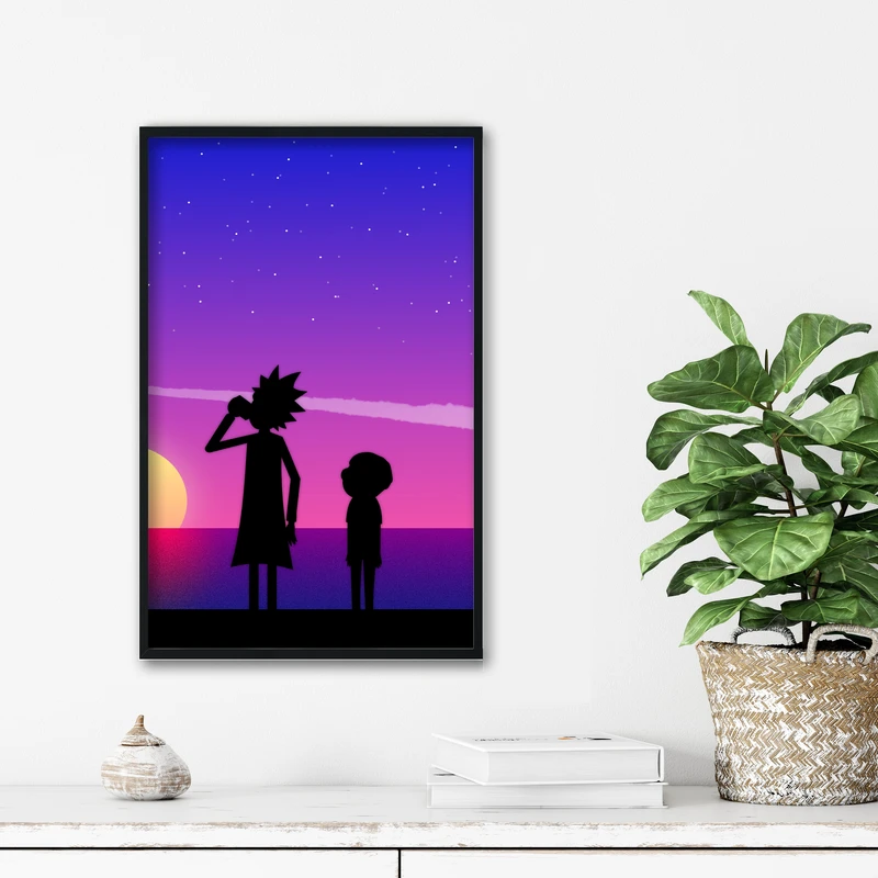 تابلو آتریسا طرح ریک اند مورتی مدل ATr0208