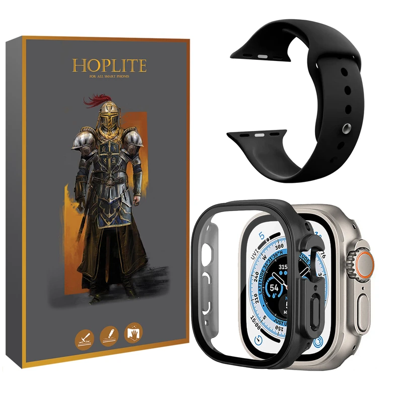 بند هاپلایت مدل Soft-Guard-HL مناسب برای اپل واچ Ultra / Ultra 2 49mm به همراه کاور