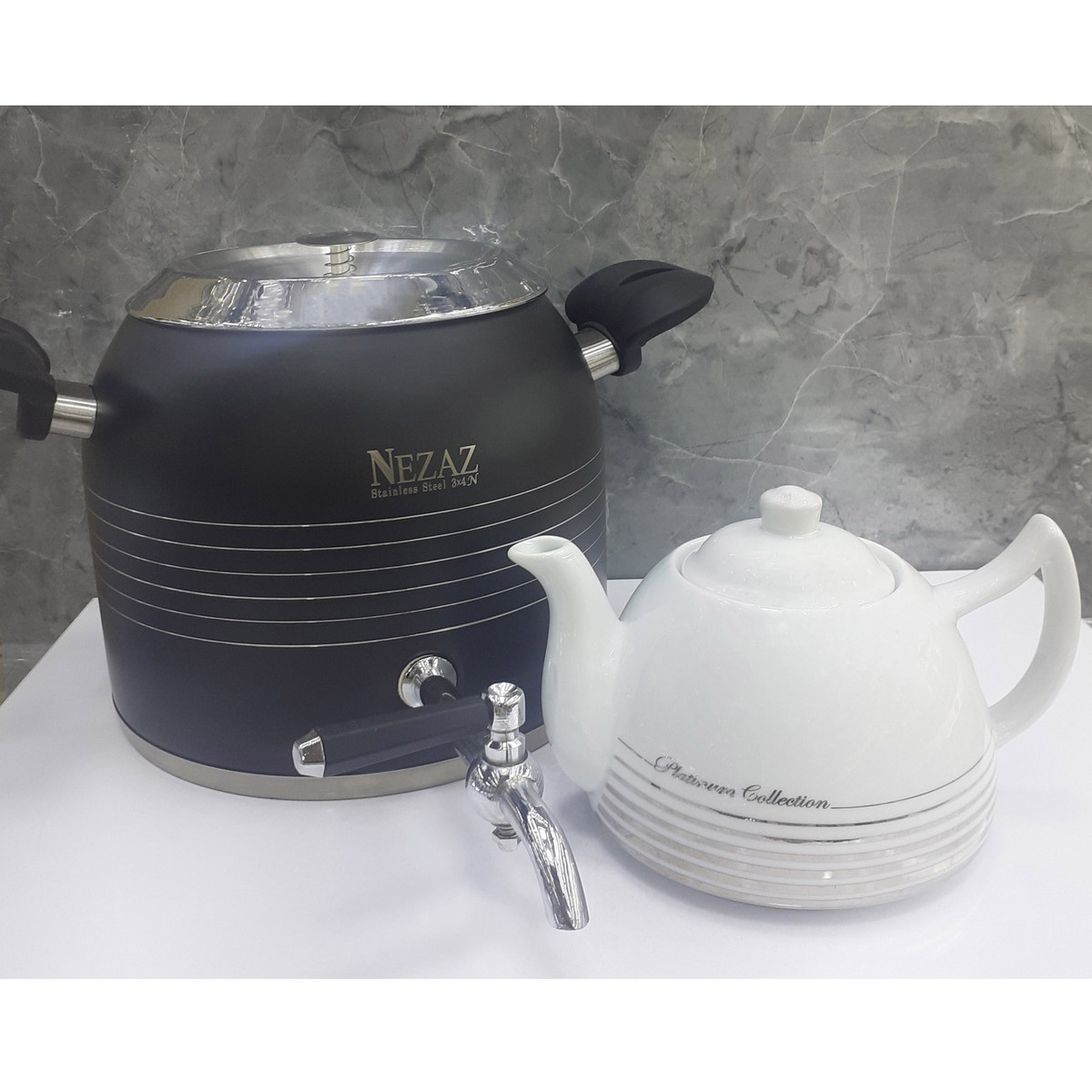 ست کتری و قوری نزاز مدل قالب ترک