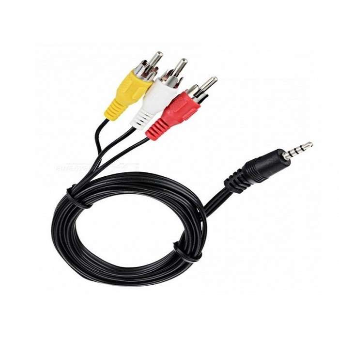 کابل تبدیل جک 3.5 میلیمتری به 3 RCA کد AV طول 1.5 متر کابل تبدیل جک 3.5 میلیمتری به 3 RCA کد AV طول 1.5 متر