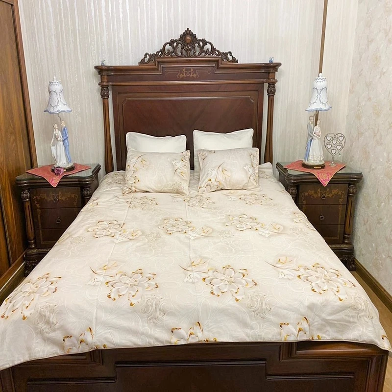 سرویس روتختی طرح گل چینی دو نفره 6 تکه