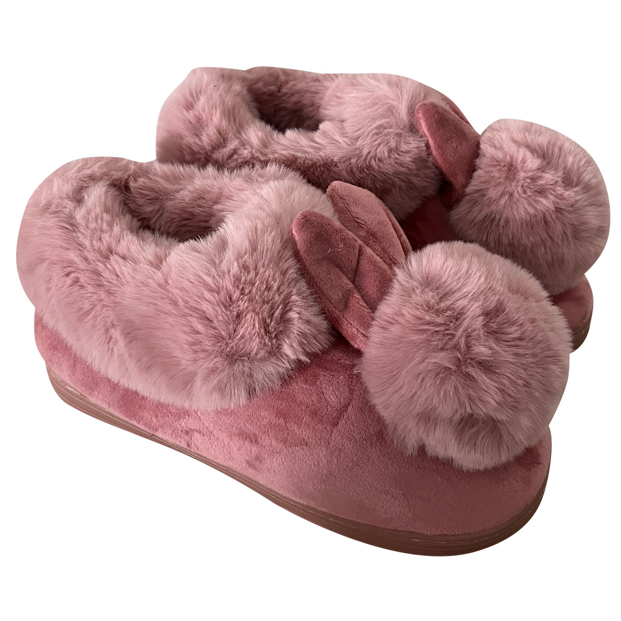 دمپایی حوله ای زنانه مدل خزدار کد 84