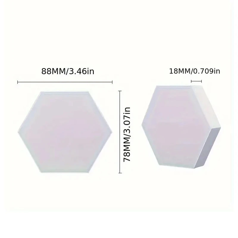 عکس شماره 11 : پنل-دیواری گیمینگ طرح شش ضلعی بسته 8 عددی