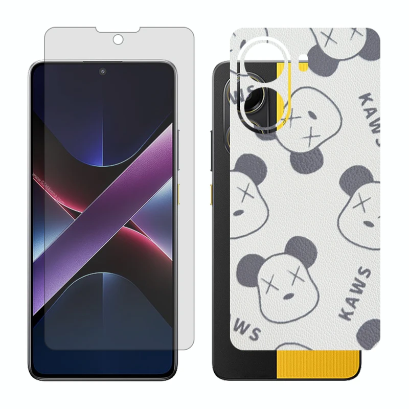 محافظ صفحه نمایش شفاف گلس مدل Together مناسب برای گوشی موبایل شیائومی Poco X7 Pro به همراه برچسب پوششی پشت گوشی