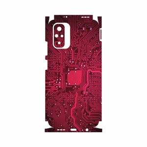 MAHOOT Red-Printed-Circuit-Board-FullSkin Cover Sticker for Xiaomi Redmi Note 10s