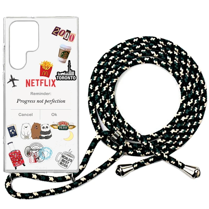 کاور طرح Progress مناسب برای گوشی موبایل سامسونگ  Galaxy S23 Ultra به همراه بند