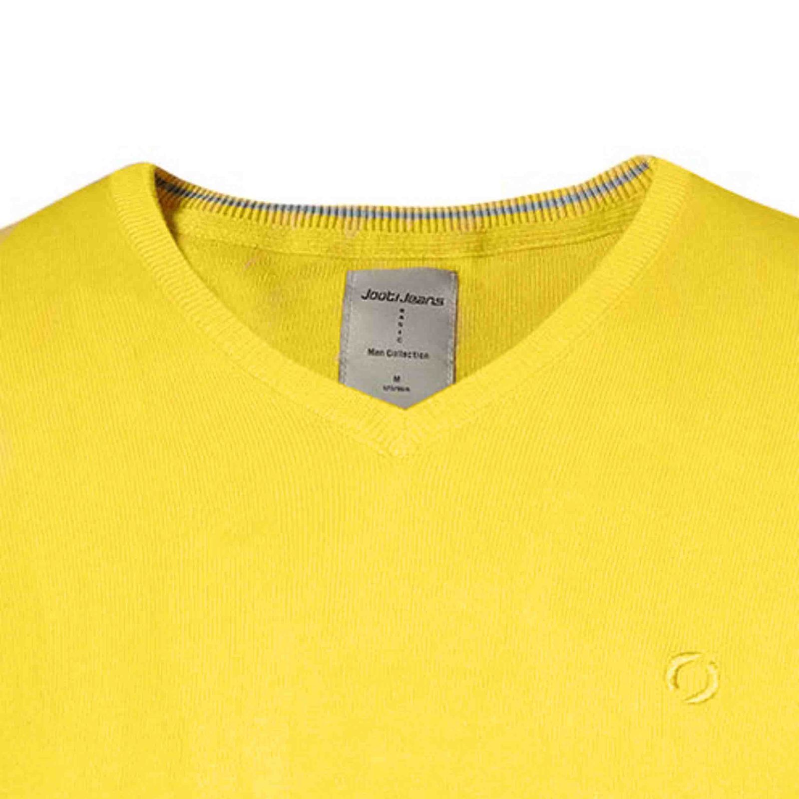 پلیور مردانه جوتی جینز مدل یقه هفت کد 122184 رنگ زرد -  - 4