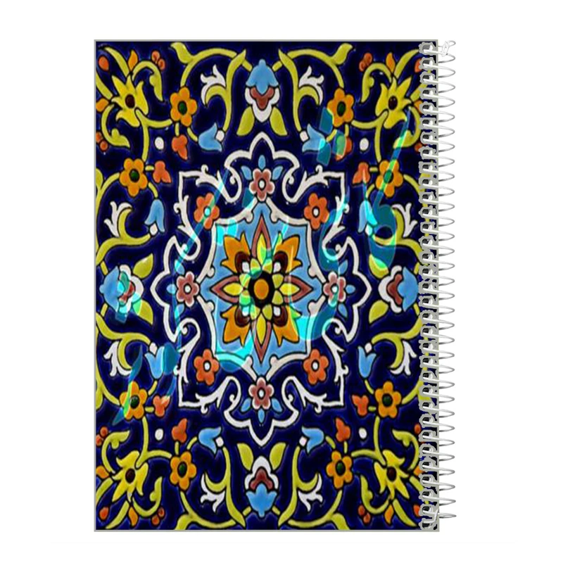 دفتر مشق 60 برگ طرح سنتی اسلیمی کد f525
