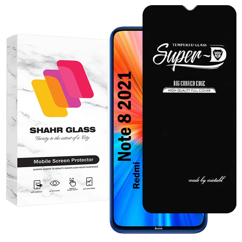 محافظ صفحه نمایش شهر گلس مدل SUPERDNSH مناسب برای گوشی موبایل شیائومی Redmi Note 8 2021
