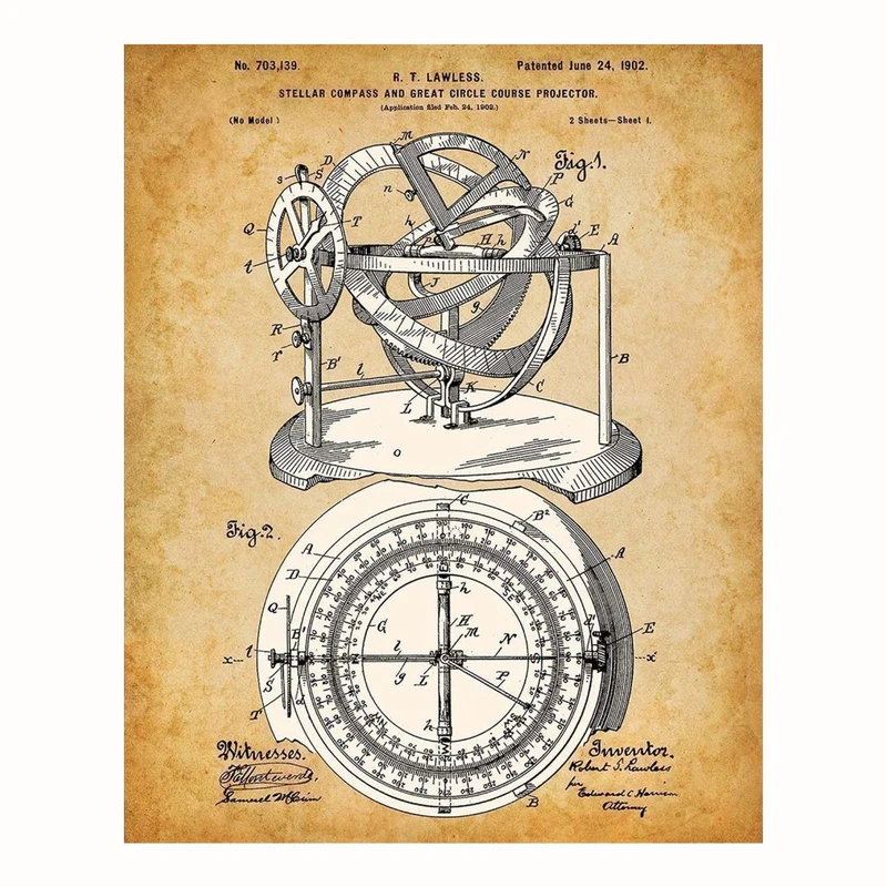 پوستر مدل نجوم - قطب نمای ستاره ی دریایی