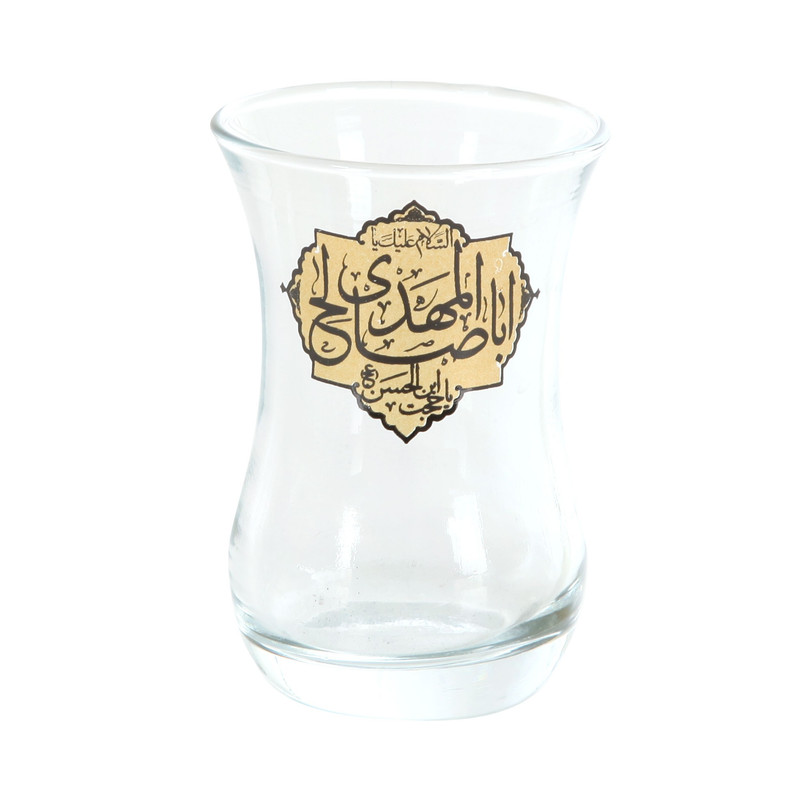استکان مدل کمرباریک طرح مذهبی یا اباصالح مهدی کد 20001874 بسته 6 عددی
