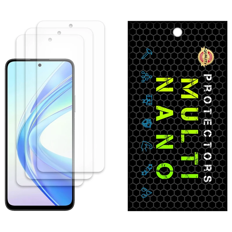 محافظ صفحه نمایش آنتی رفلکس مولتی نانو مدل X-S3M مناسب برای گوشی موبایل آنر X7b بسته سه عددی