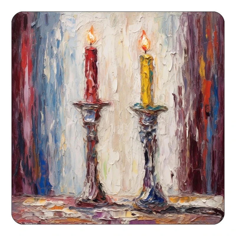 مگنت کاکتی طرح نقاشی رنگ روغن مدل mp72569