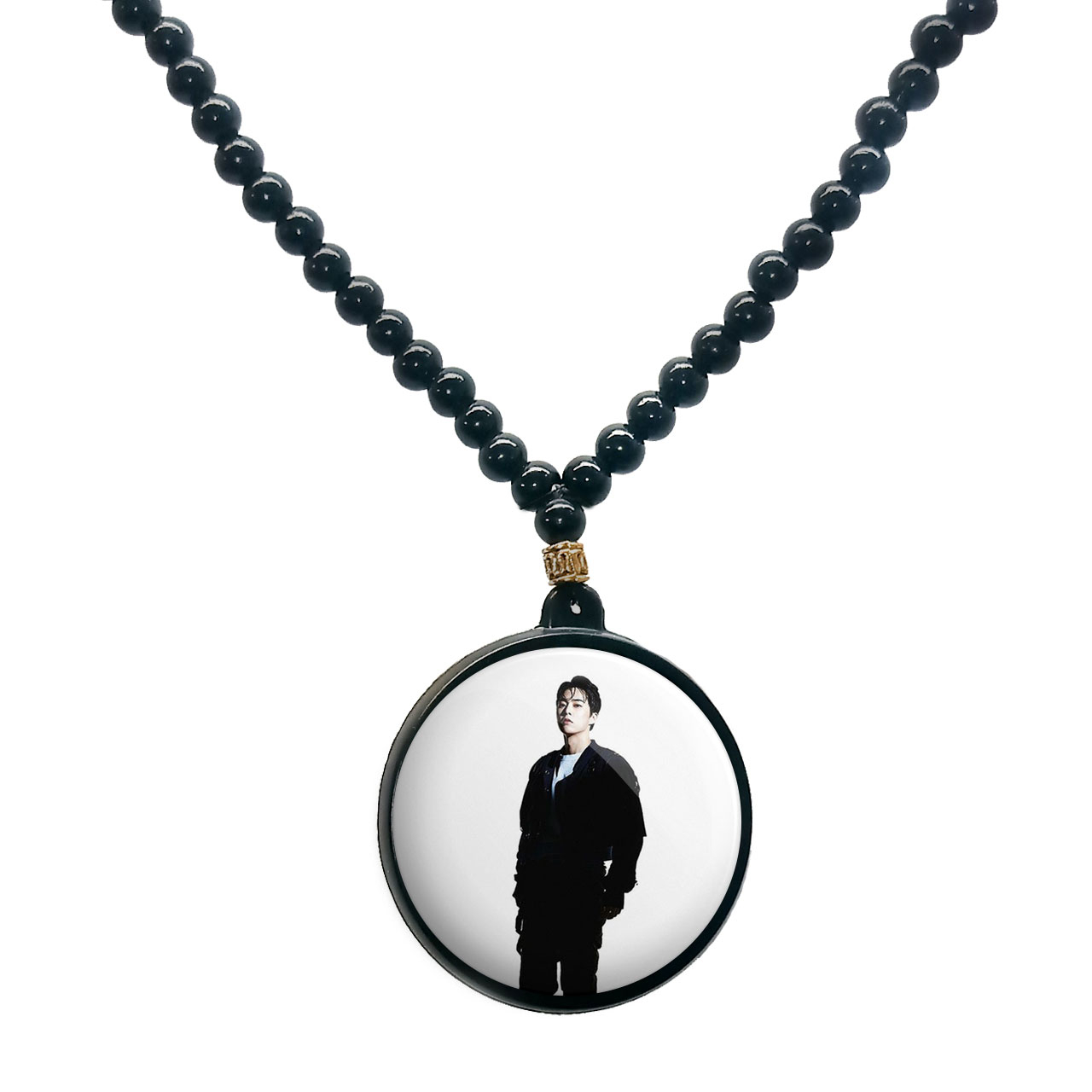 گردنبند پرمانه طرح exo کد pmd.14112 مدل دو طرفه