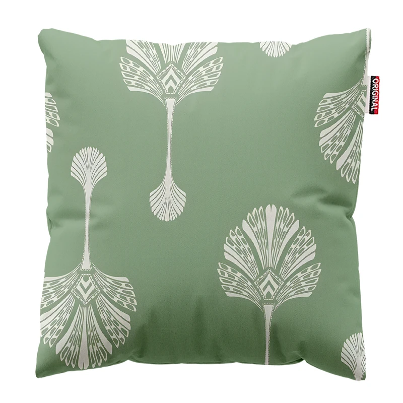 کوسن پاد آفرین مدل مینیمال طرح گل و برگ کد PK303461 سایز 30*30 سانتی متر