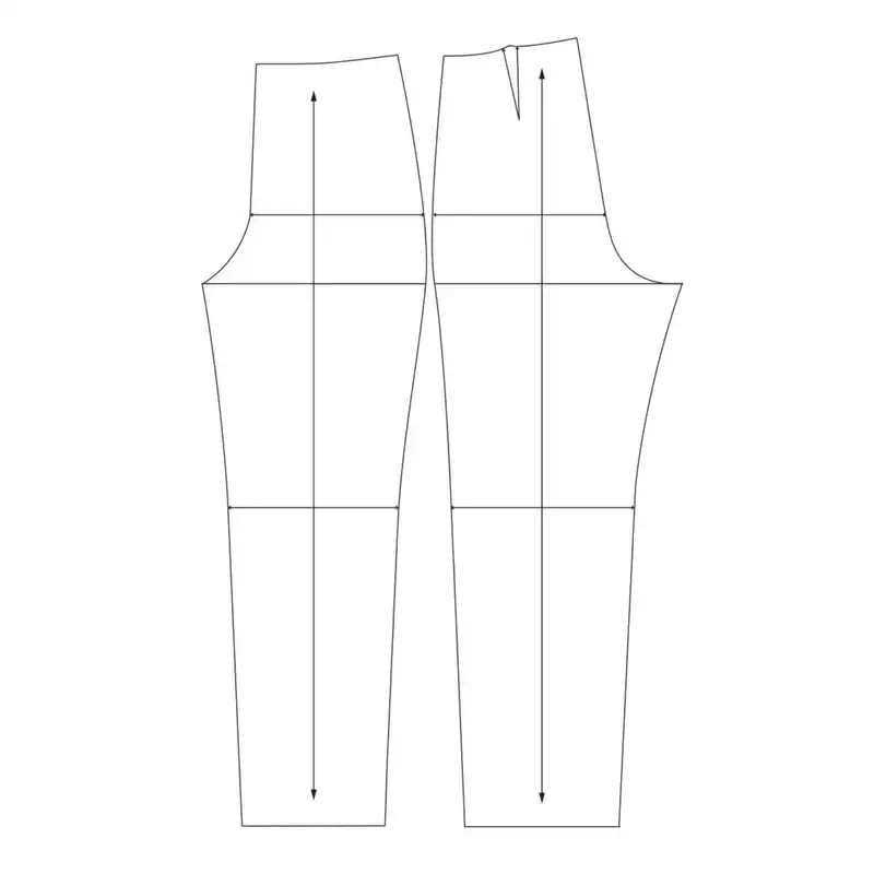 الگو آماده خیاطی شلوار زنانه متد ترک سایز 50