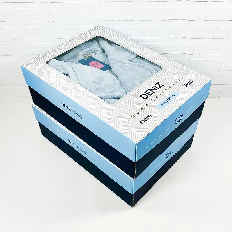 سرویس حوله پالتویی 2 تکه دنیز طرح فیوره