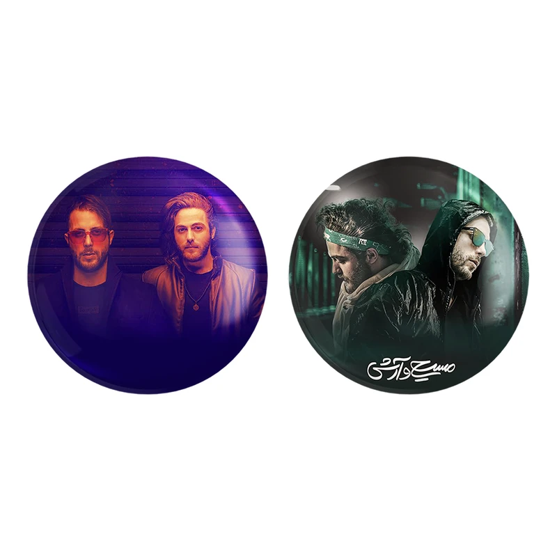 مگنت خندالو طرح آرش و مسیح عدل پرور کد 33243325 مجموعه 2 عددی