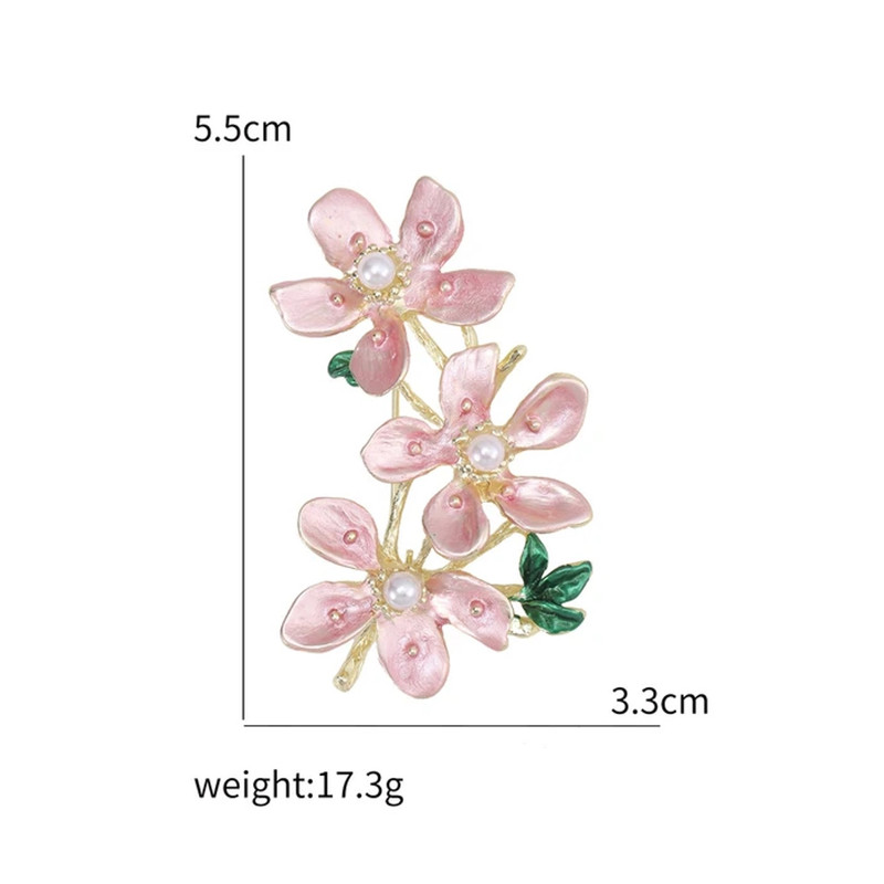 گل سینه زنانه مدل شکوفه هلو صدفی کد ngr301 گل سینه زنانه مدل شکوفه هلو صدفی کد ngr301