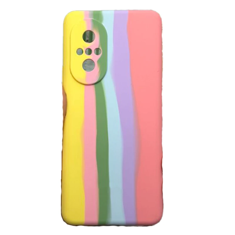 کاور مدل سیلیکونی رنگین کمانی مناسب برای گوشی موبایل هوآوی Nova 9 SE