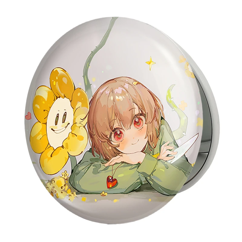 آینه جیبی خندالو طرح بازی آندرتیل (Undertale) مدل تاشو کد 31751