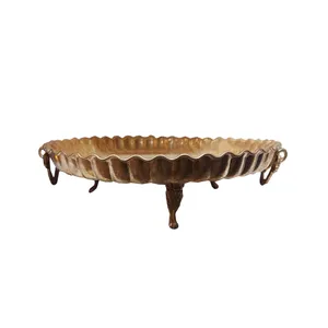سینی مسی مدل طرح دار 3 پایه کد 56