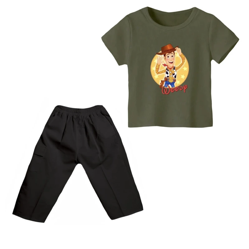 ست تی شرت و شلوارک پسرانه مدل داستان اسباب بازی کد ۳