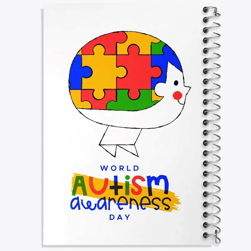 دفتر مشق 50 برگ خندالو مدل اتیسم Autism کد 26724