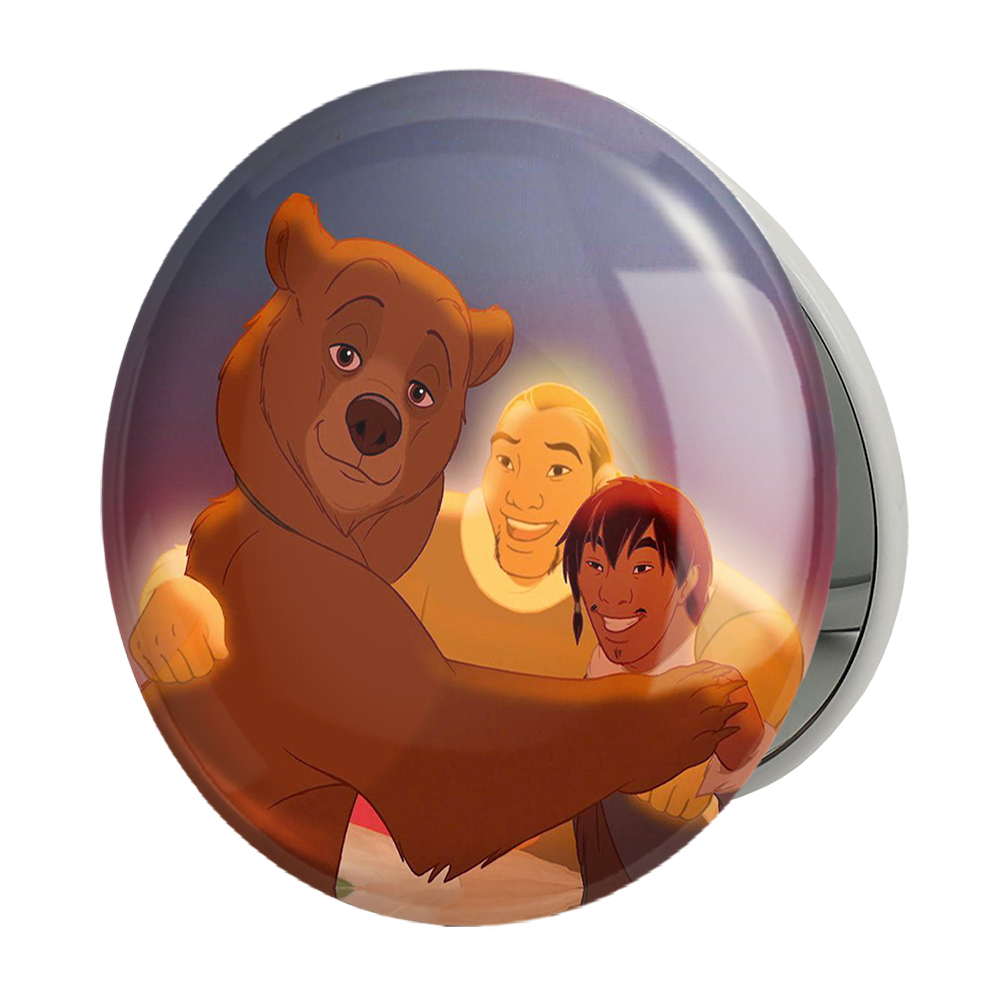 آینه جیبی خندالو طرح انیمیشن خرس برادر Brother Bear مدل تاشو کد 13717 