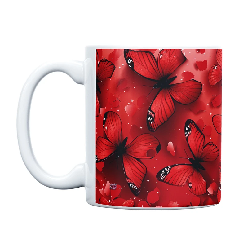 ماگ حس آمیزی طرح پروانه مدل کلاسیک کد 13