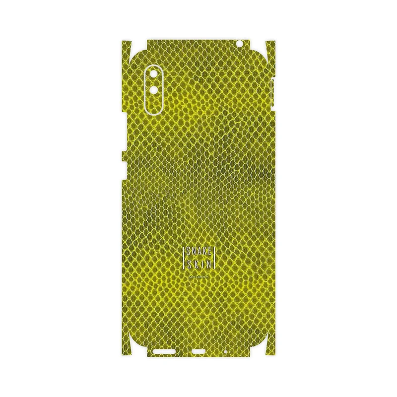 برچسب پوششی ماهوت مدل Yellow Snake Skin-FullSkin مناسب برای گوشی موبایل شیائومی Redmi 9A