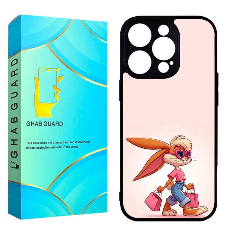 کاور قاب گارد طرح خرگوش مدل GCHP15P مناسب برای گوشی موبایل اپل iPhone 15 Pro