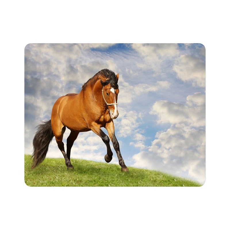 ماوس پد اطلس آبی طرح  اسب و آسمان  مدل T5843