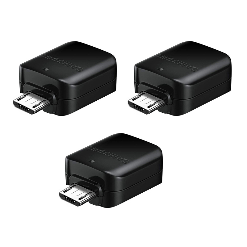 مبدل MicroUsb OTG مدل USB3/V8 بسته 3 عددی