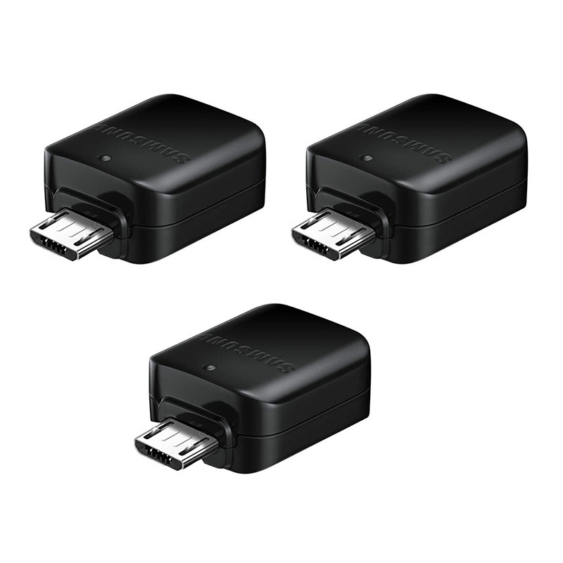 مبدل MicroUsb OTG مدل USB3/V8 بسته 3 عددی