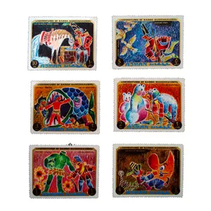 تمبر یادگاری مدل ملل کد c-969 مجموعه 6 عددی