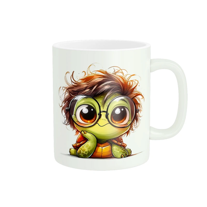 ماگ پادآفرین مدل کارتونی طرح لاک پشت بامزه کیوت کد PM923