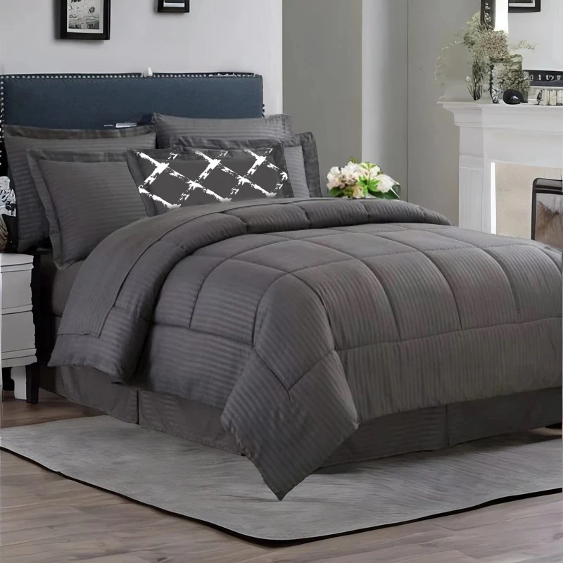 سرویس روتختی مدل اکسترا راه راه کد P03 دو نفره 7 تکه