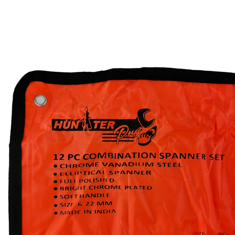 مجموعه 12 عددی آچار یک سر تخت یک سر رینگی هانتر مدل 22-6-12