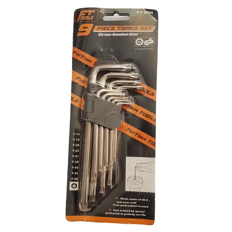 مجموعه 9 عددی آچار آلن ستاره ای اف تی تولز مدل FT-008