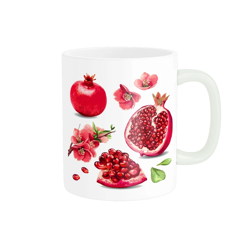 ماگ پاد آفرین مدل فانتزی طرح پاییزی شب یلدا شب چله انار کد p11629