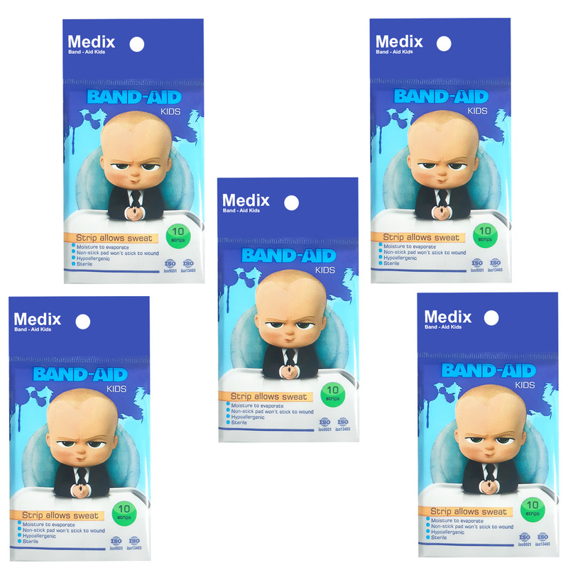 چسب زخم مدیکس مدل boss baby5 مجموعه 5 عددی