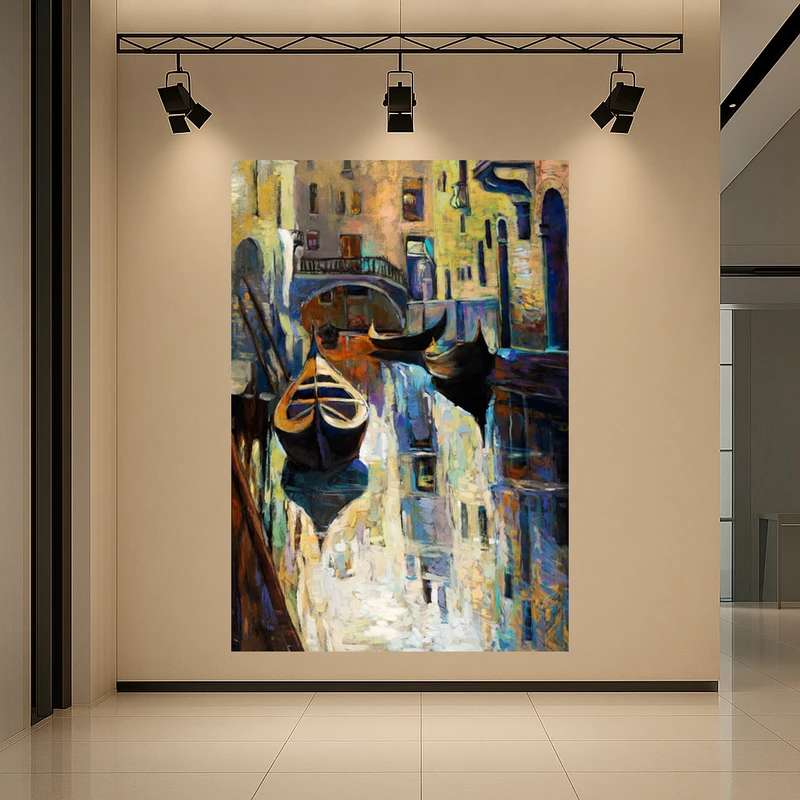 پوستر طرح نقاشی رودخانه مدل ایتالیا کد AR360614