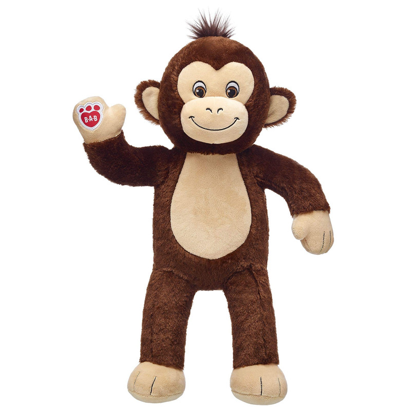 عروسک طرح میمون مدل Build a Bear Smiley Monkey کد SZ9/583 ارتفاع 50 سانتی متر